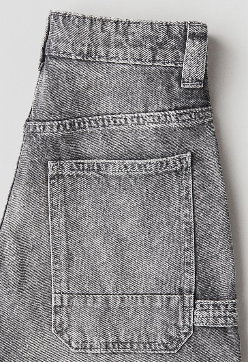 H&M - Denim carpenter shorts - washed grey
