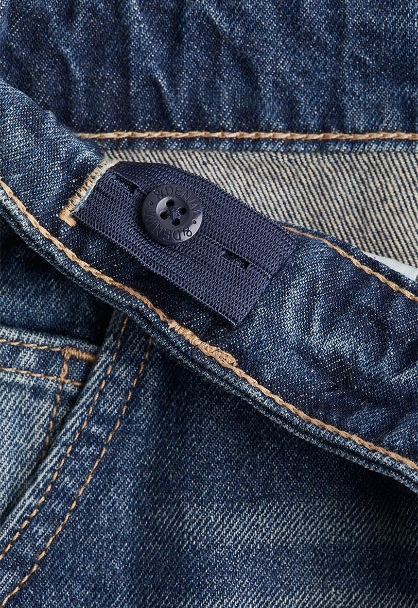 H&M - Denim carpenter shorts - dark denim blue