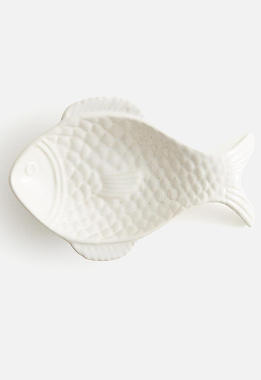 H&M - Stoneware serving plate - white