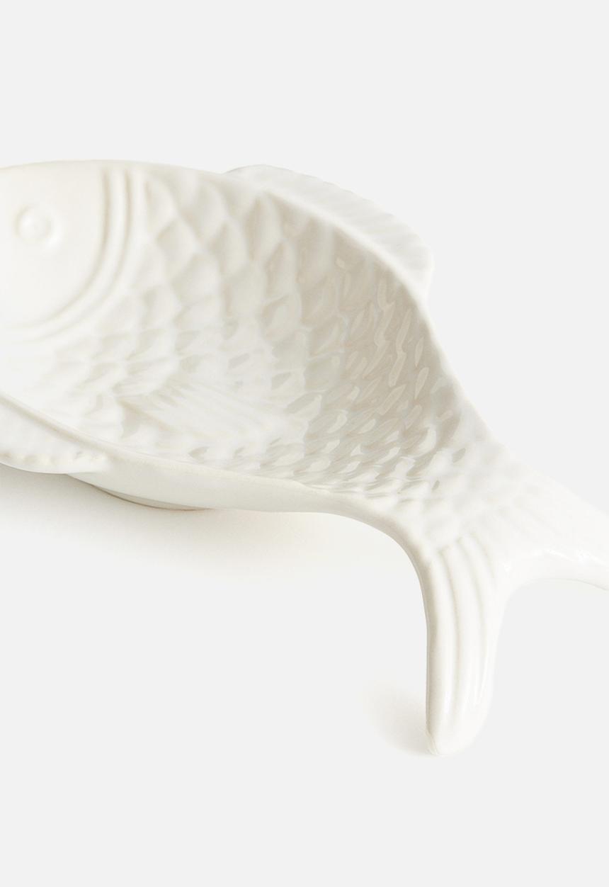 H&M - Stoneware serving plate - white