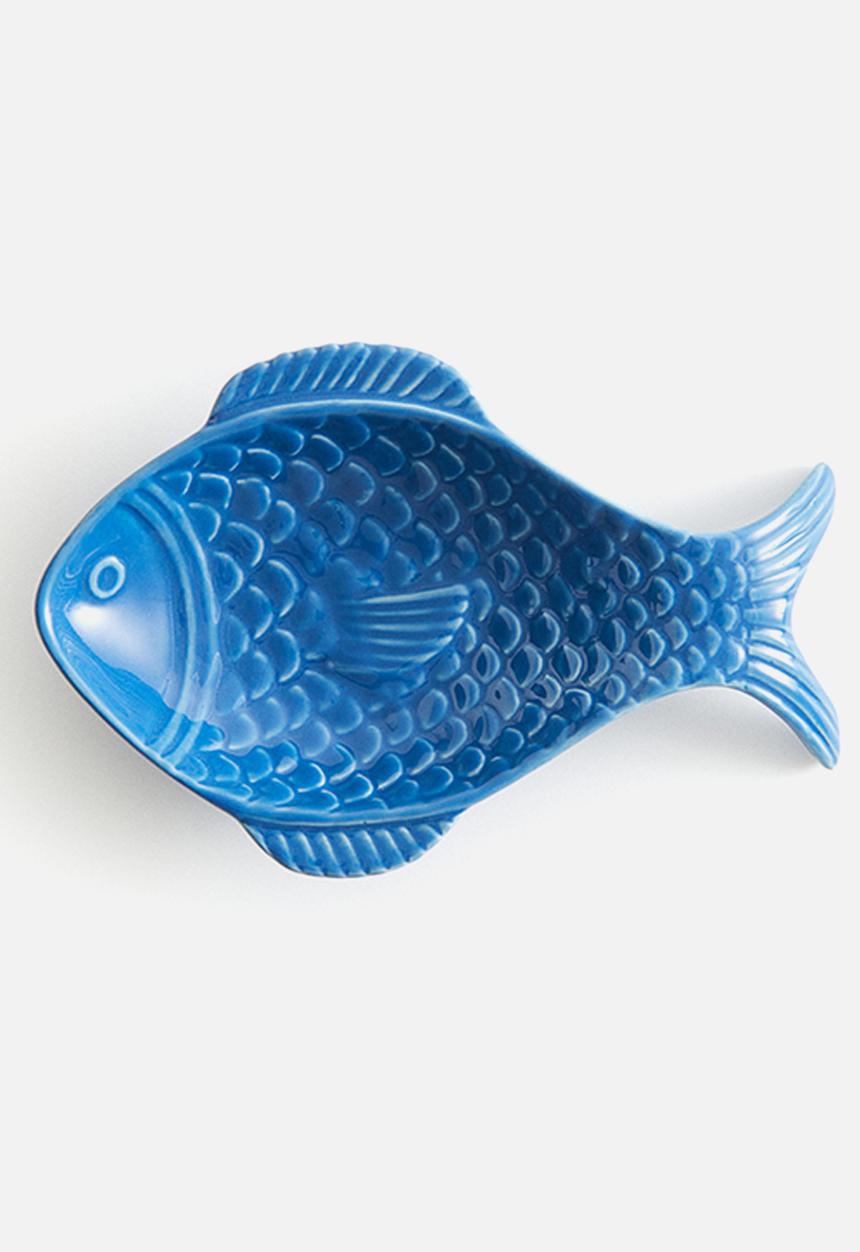 H&M - Stoneware serving plate - blue
