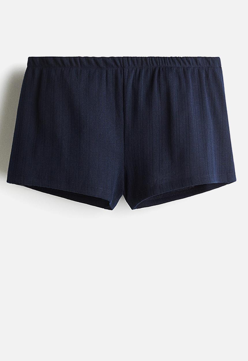 H&M - Jersey pull-on shorts - navy blue