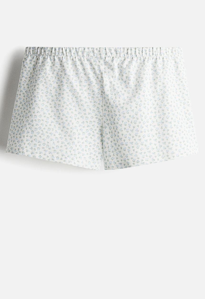 H&M - Jersey pull-on shorts - white floral 