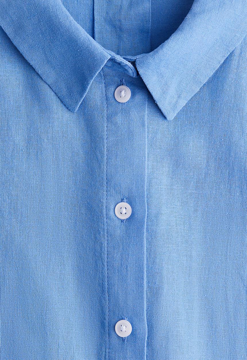 H&M - Linen-blend shirt - blue