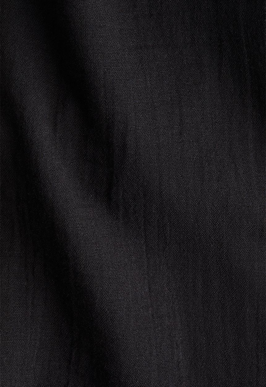 H&M - Cotton muslin blouse - black