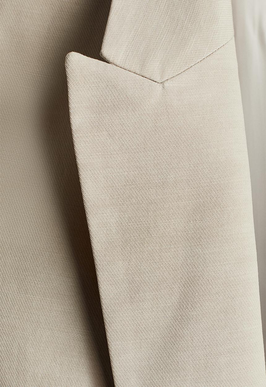 H&M - Lyocell-blend blazer - light beige