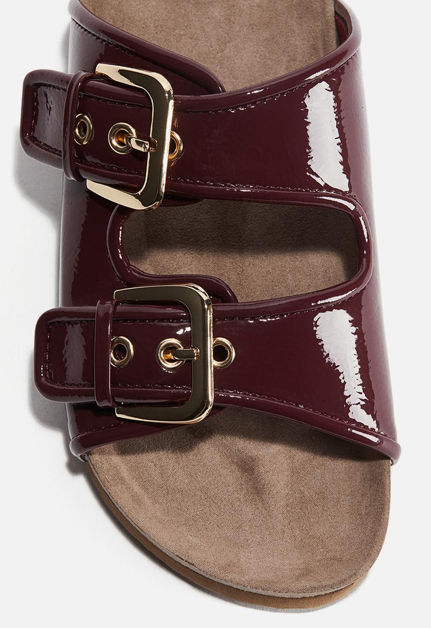H&M - Sandals - burgundy