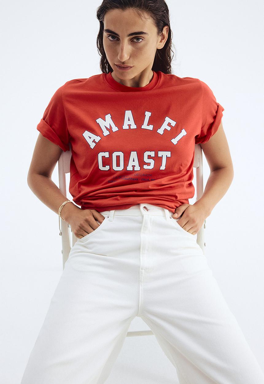 H&M - Printed t-shirt - red