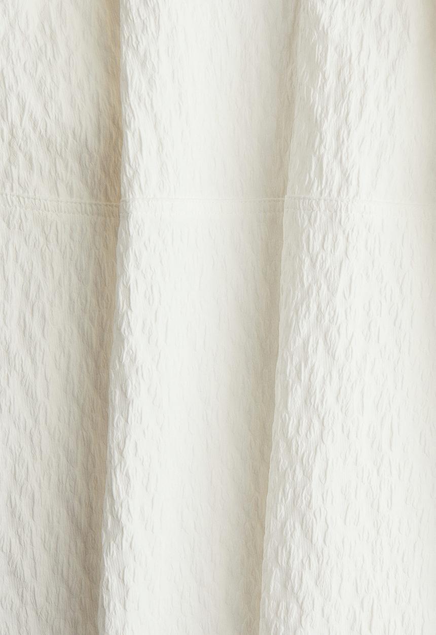 H&M - Jacquard-weave strappy dress - white