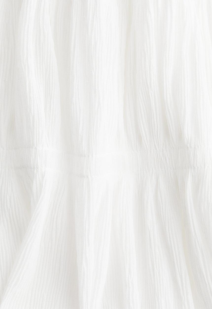 H&M - Smocked strappy top - white