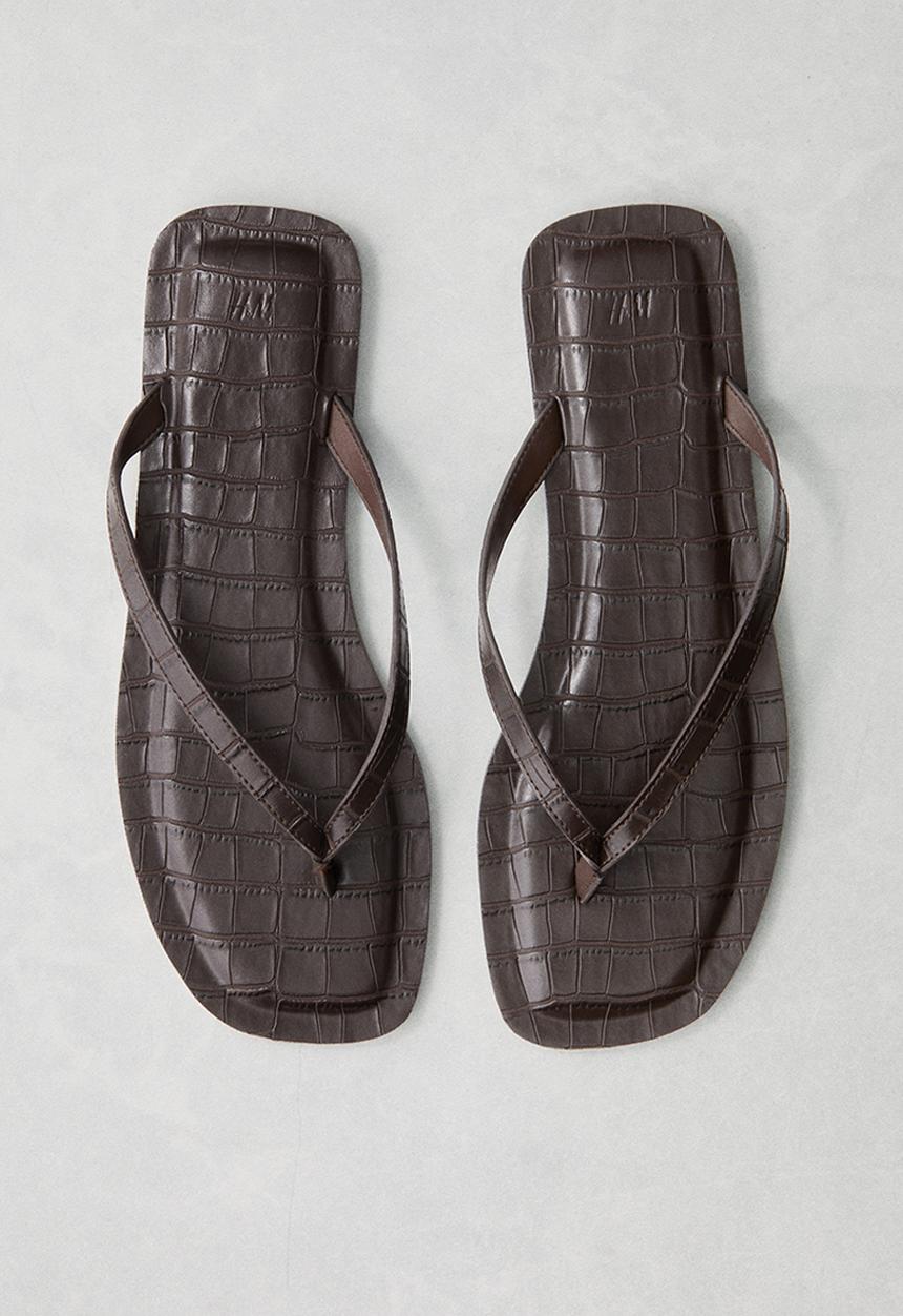 H&M - Flip-flops - dark brown 
