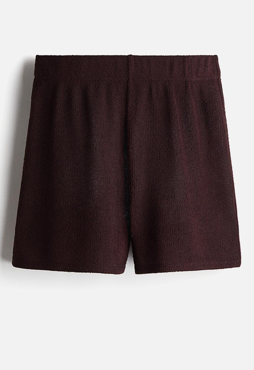 H&M - Knitted shorts - dark brown