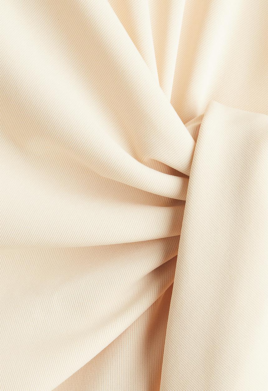 H&M - Knot-detail dress - light beige