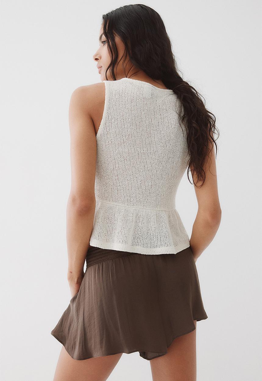 H&M - Airy drawstring shorts - brown