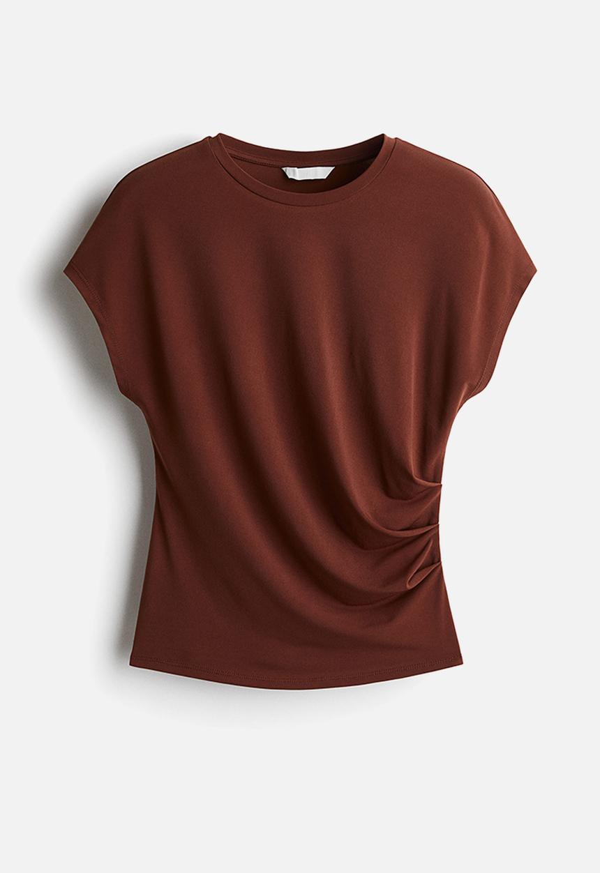 H&M - Cap-sleeved top - brown