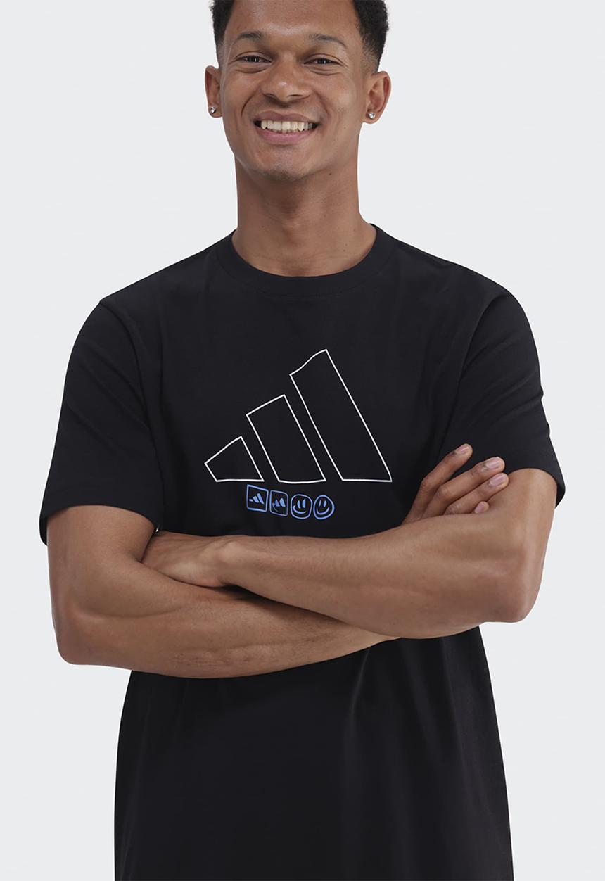 adidas Performance - Doodle BOS Tee - Black