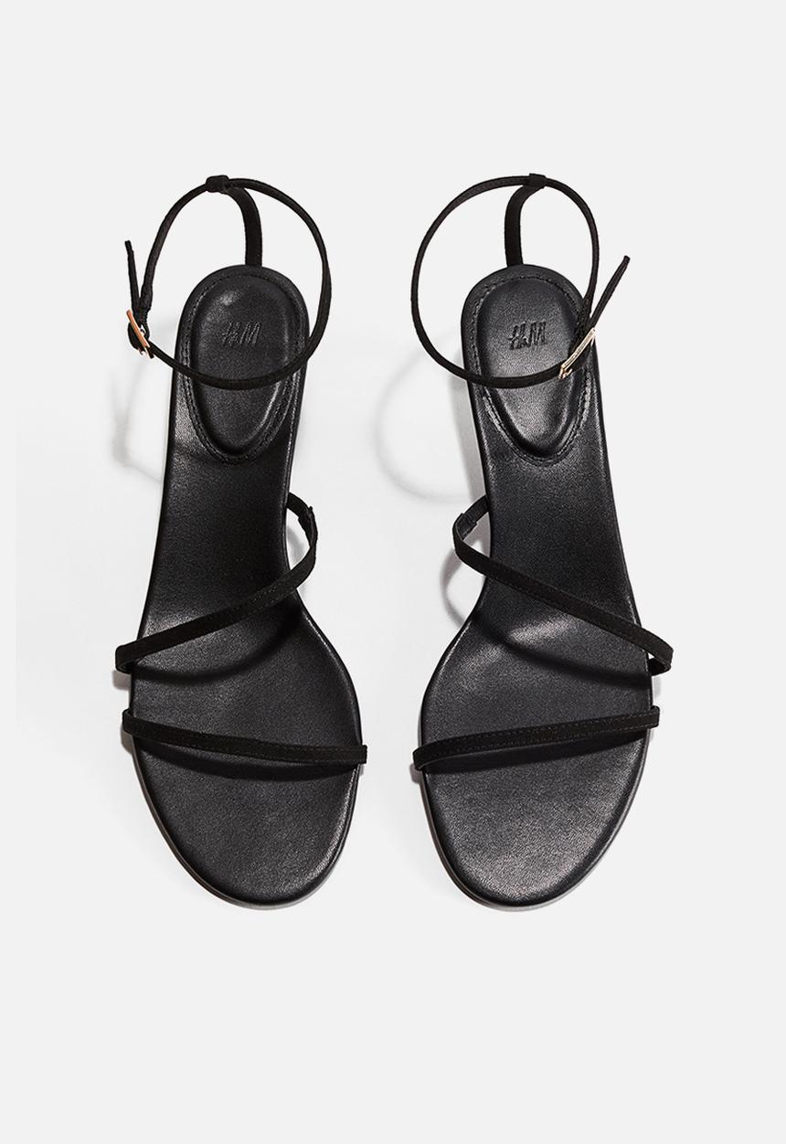 H&M - Heeled strappy sandals - black