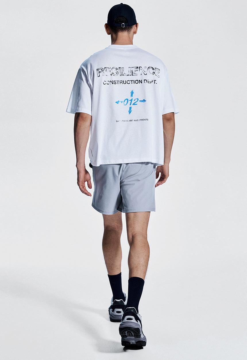H&M - Boxy-style sports t-shirt with drymove™ - white/resilience