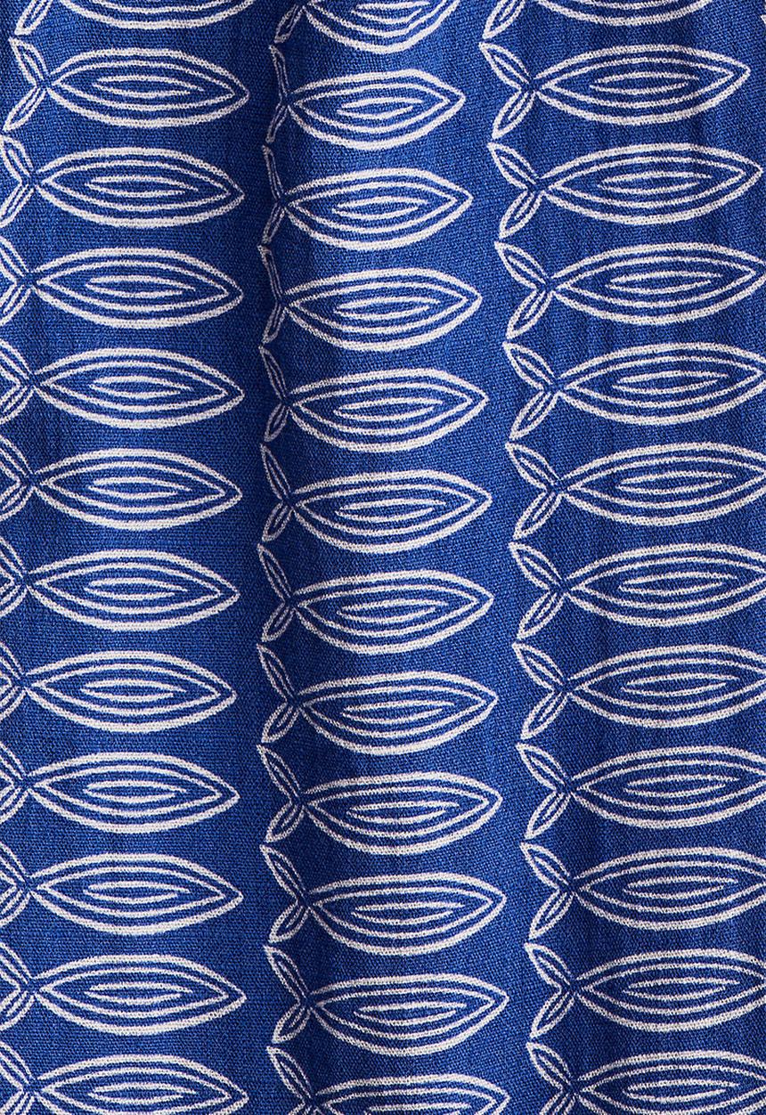 H&M - Bow-back dress -  blue/patterned 