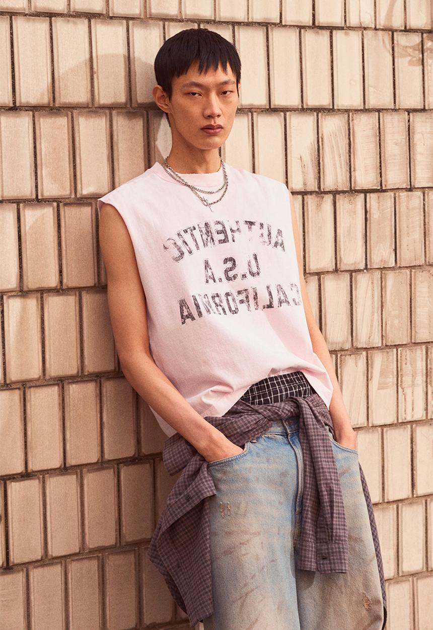 H&M - Oversized fit vest top - pink california