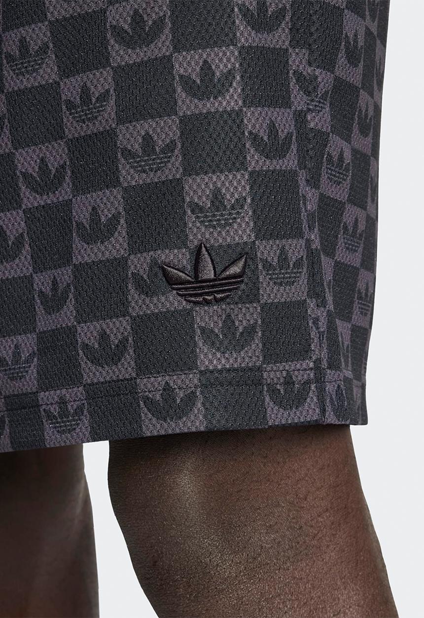 adidas Originals - Monogram Regular Mesh Shorts - Black