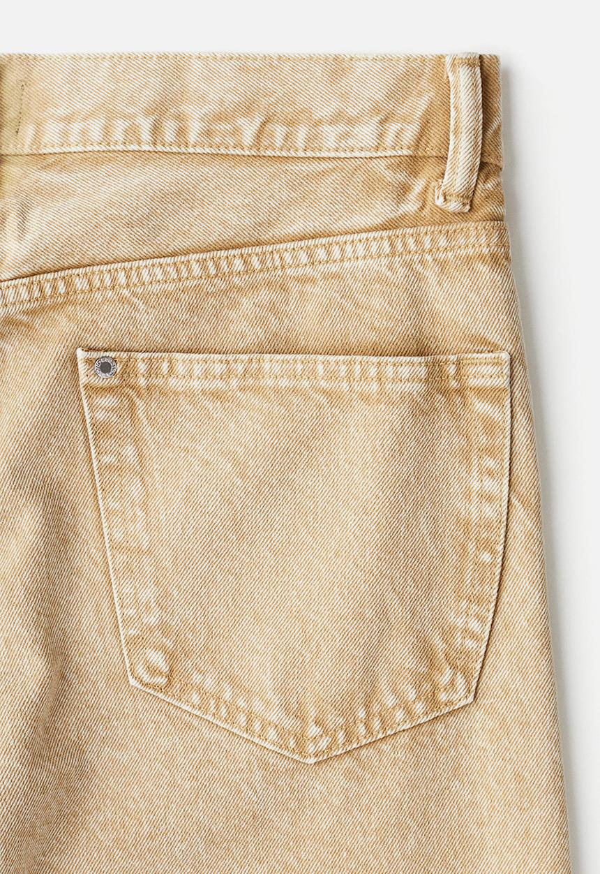 H&M - Loose straight jeans - beige