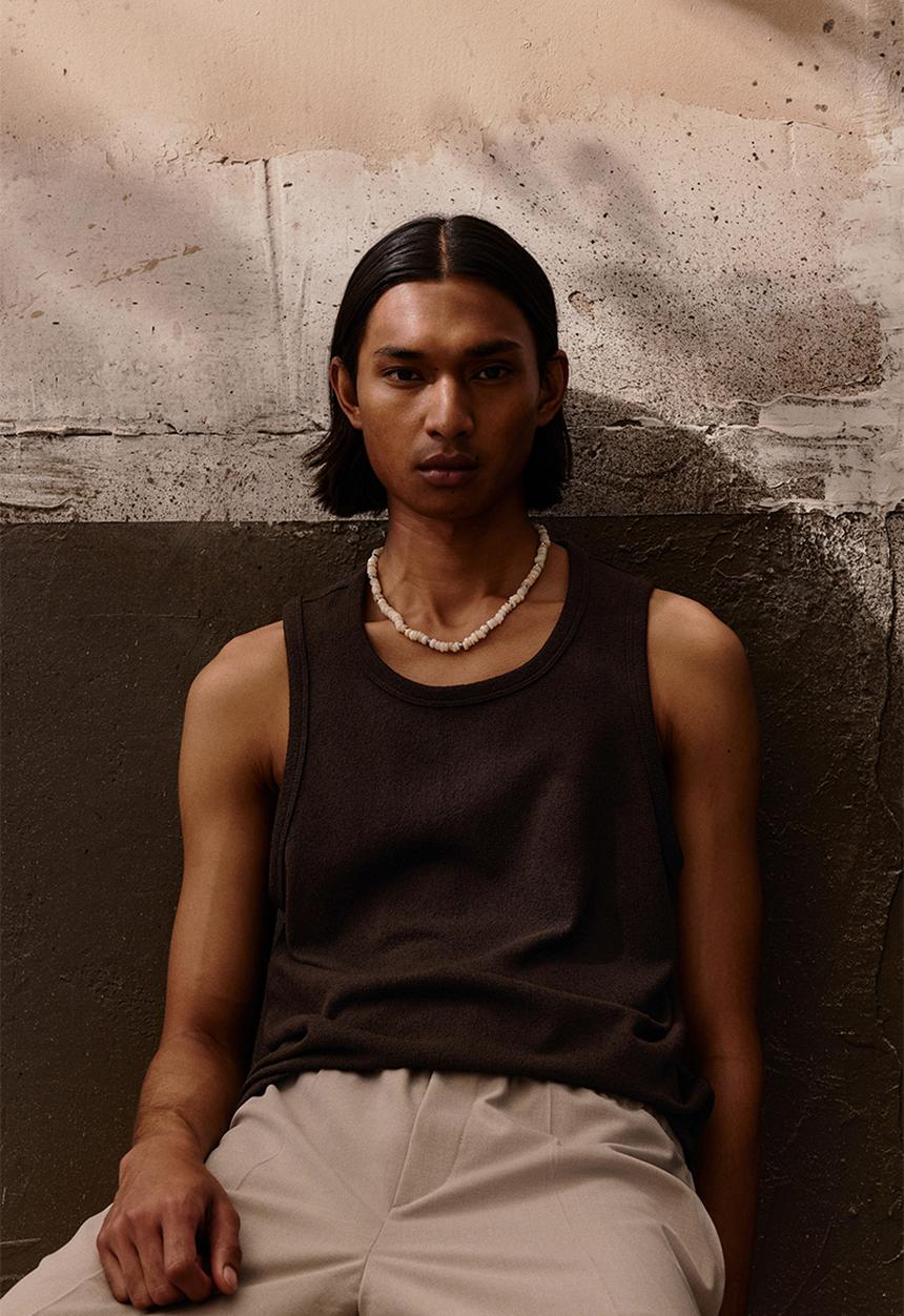 H&M - Regular fit vest top - dark brown