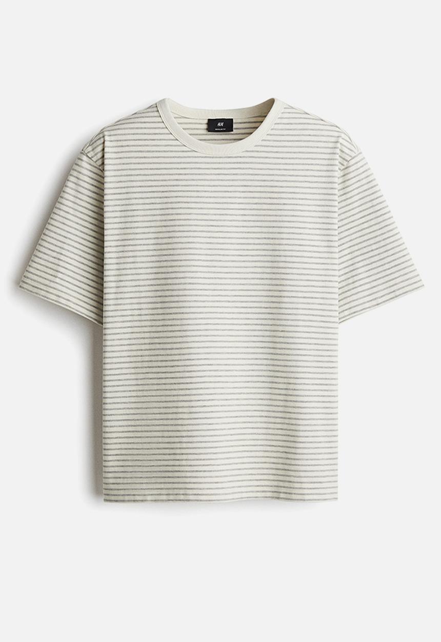 H&M - Regular fit T-shirt - cream
