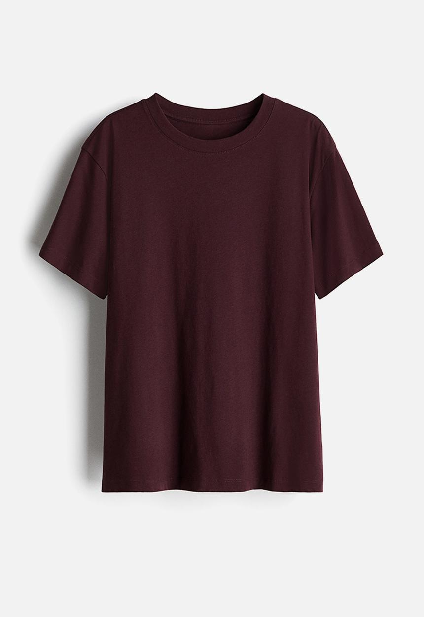 H&M - Cotton t-shirt - burgundy