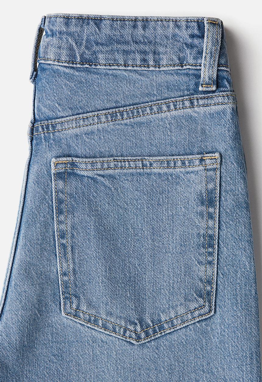 H&M - Wide high jeans - light denim blue
