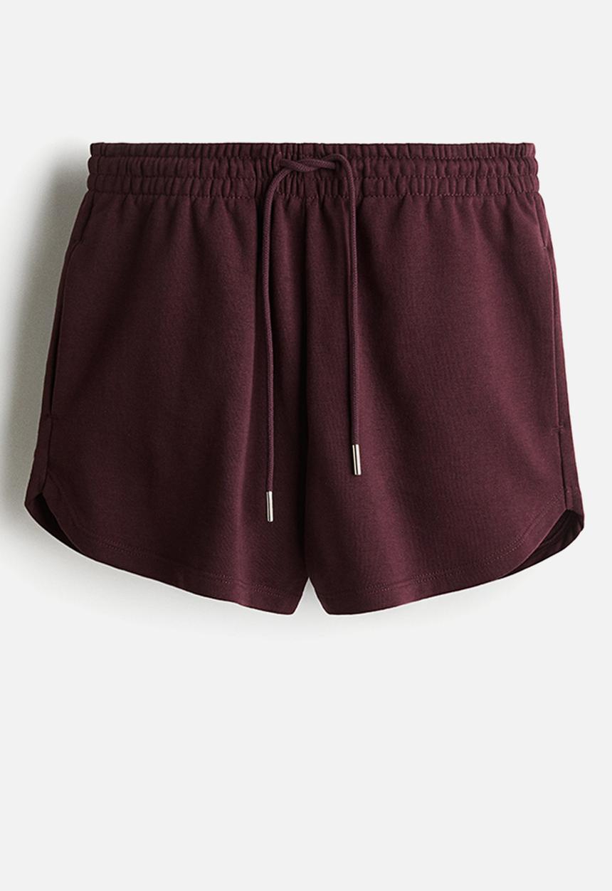 H&M - Sweatshirt shorts - burgundy