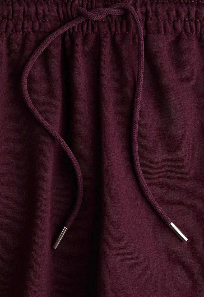 H&M - Sweatshirt shorts - burgundy