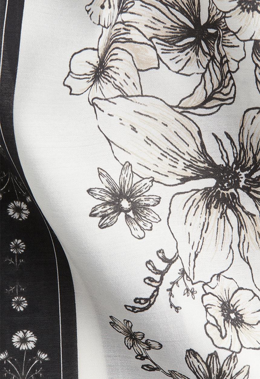 H&M - Strappy dress - white/black floral