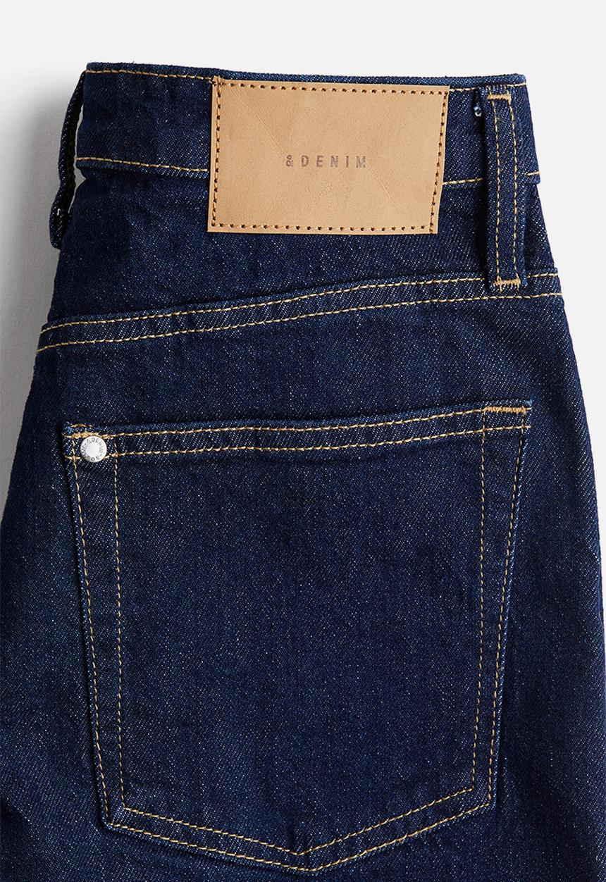 H&M - Mom ultra high denim shorts - dark denim blue
