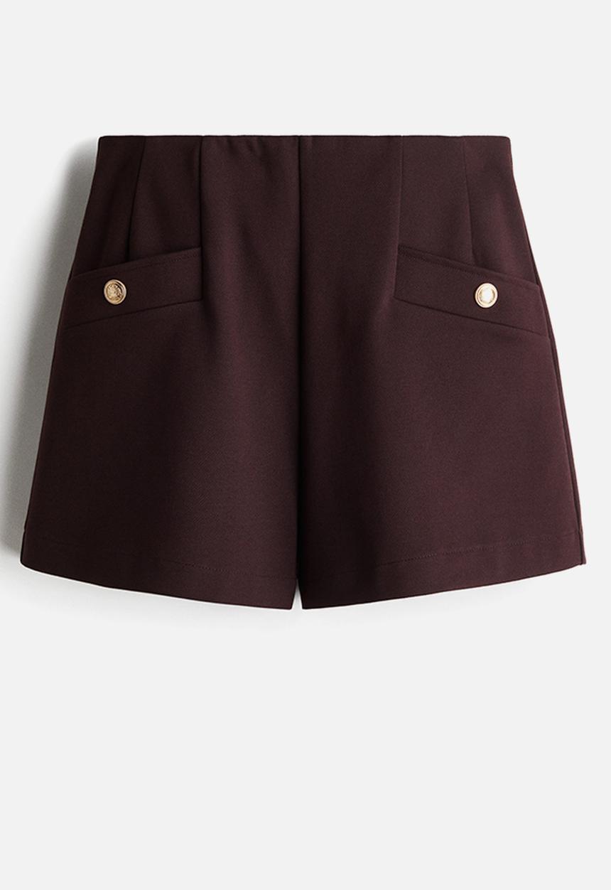H&M - Interlock shorts - dark brown