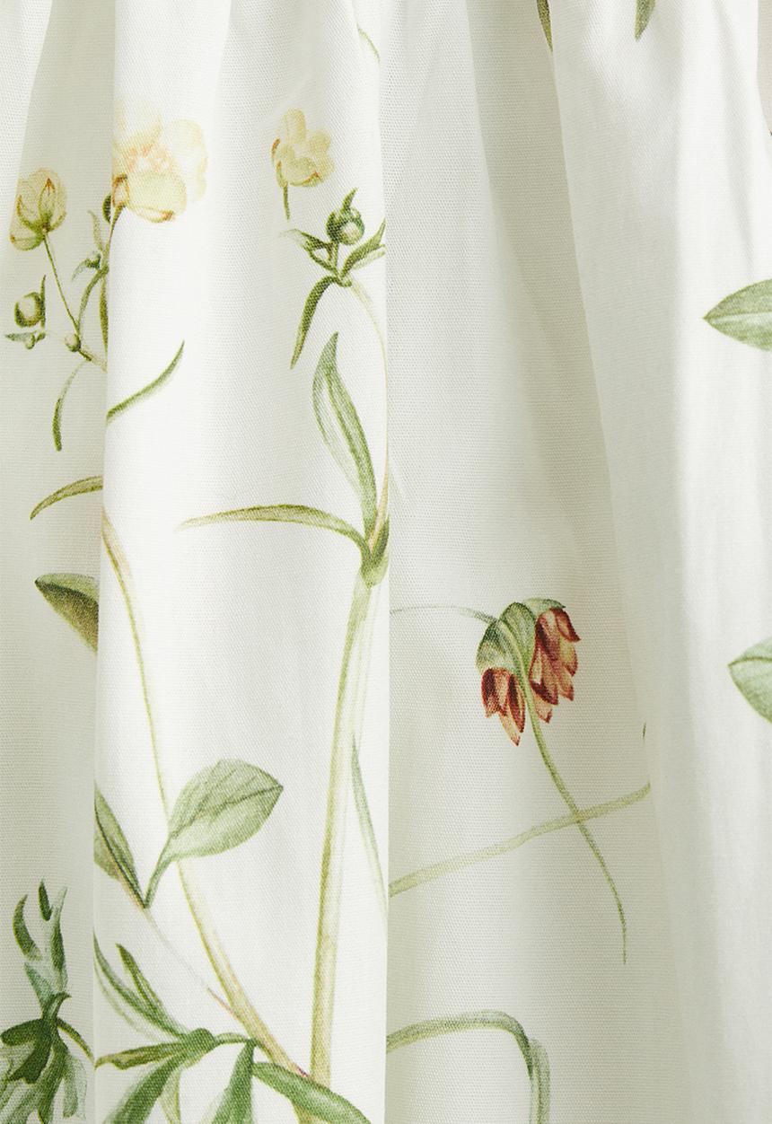 H&M - Smock-topped dress - white floral