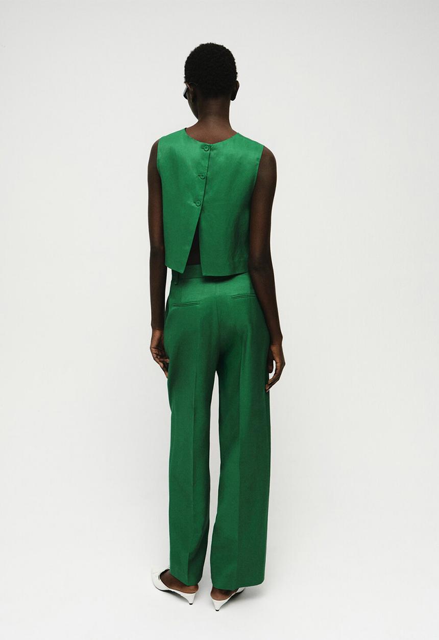 MANGO - Trousers otero -   green