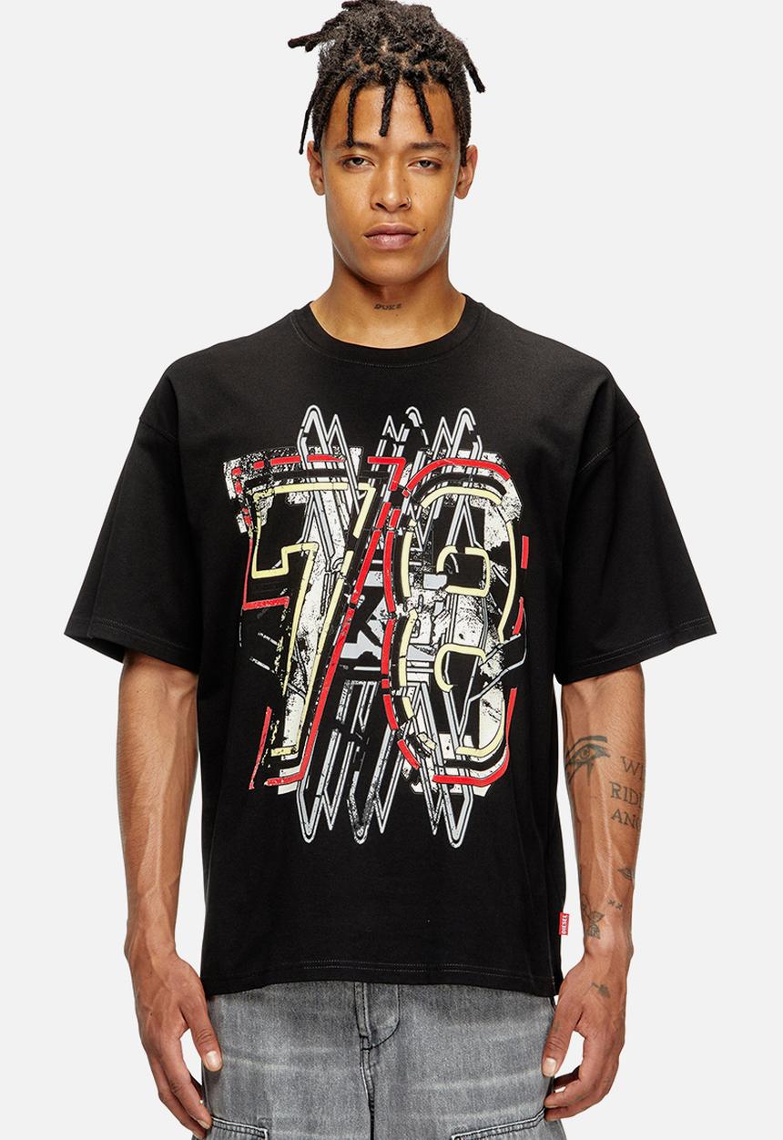 Diesel  - T-BOXT-T8 T-shirt - black