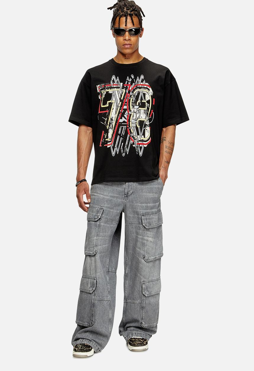 Diesel  - T-BOXT-T8 T-shirt - black