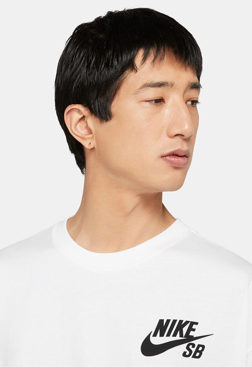 Nike - Nike SB Logo Skate T-Shirt- White/Black