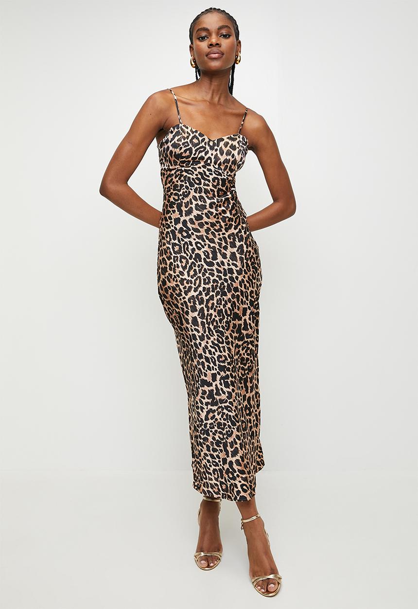 GUESS - Sl Tullia Slip Dress - Feline Print