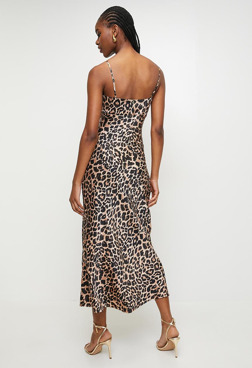 GUESS - Sl Tullia Slip Dress - Feline Print