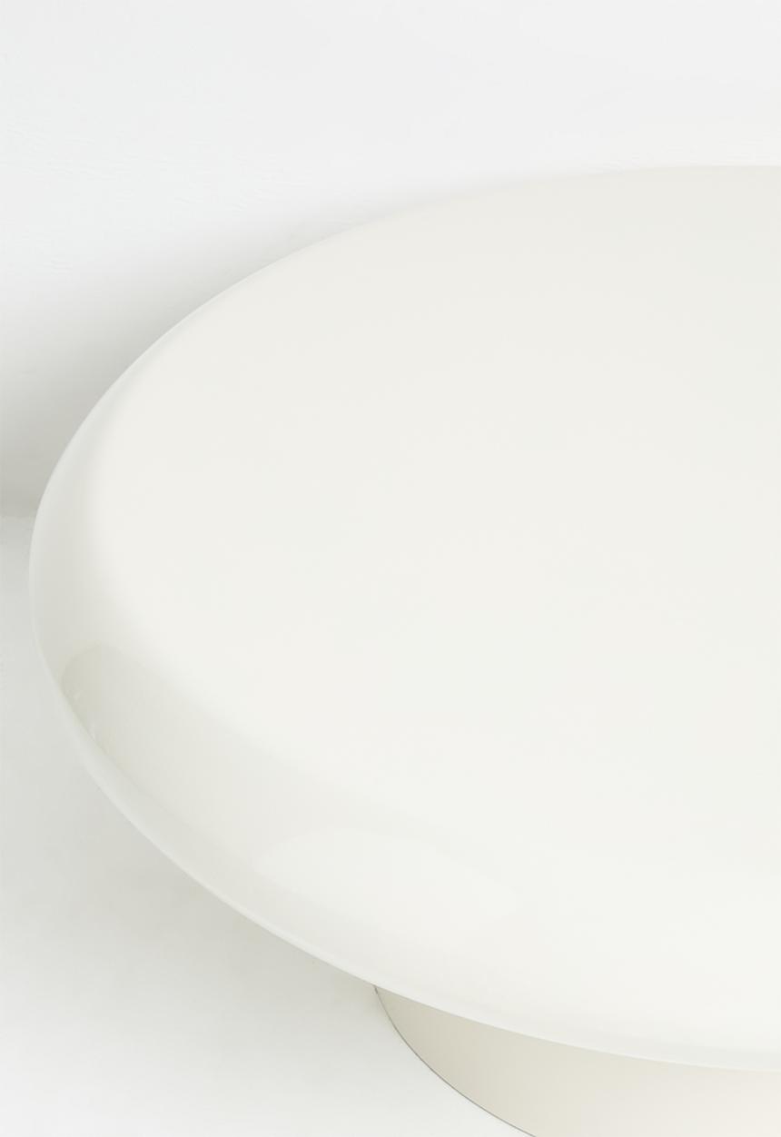 Sixth Floor - Plush glossy coffee table - almond