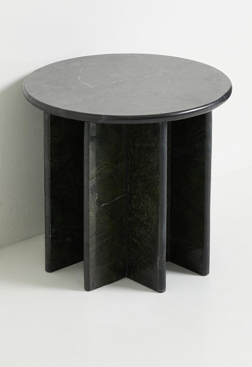 Sixth Floor - Titus Large Side Table - Forest Marble