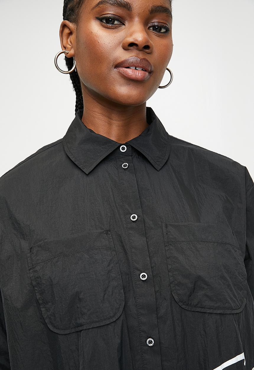 Ladies Ophelia Oversized Shirt - black