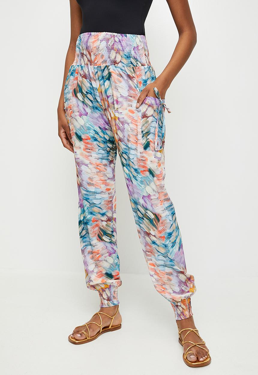 Stella Morgan - Harem Pant With Elasticated Waist And Hem With Side Pocket Detail - Multi