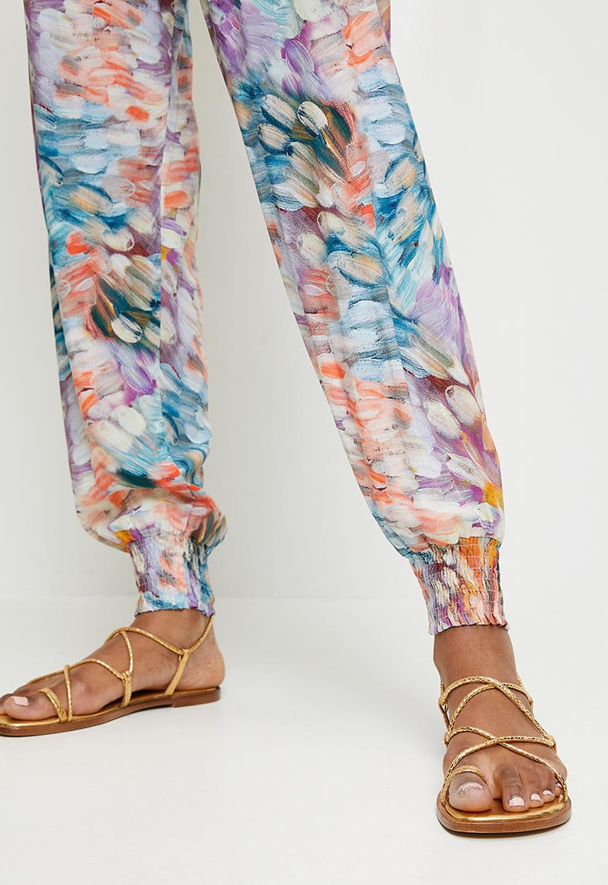 Stella Morgan - Harem Pant With Elasticated Waist And Hem With Side Pocket Detail - Multi