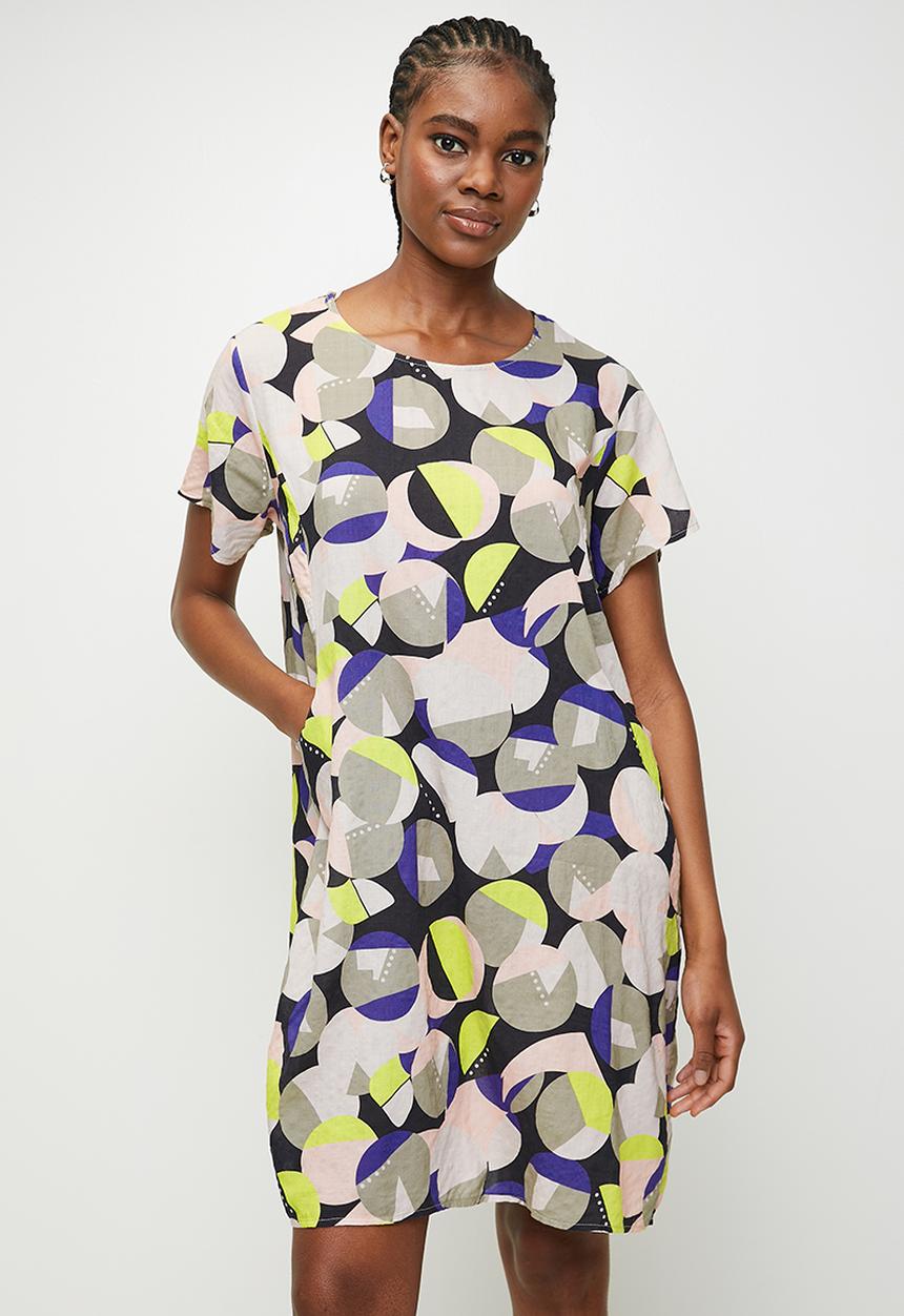 Stella Morgan - Oversized Sack Midi Dress - Sage