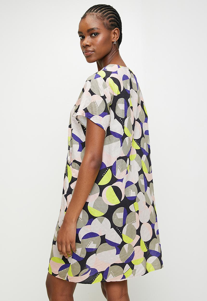 Stella Morgan - Oversized Sack Midi Dress - Sage