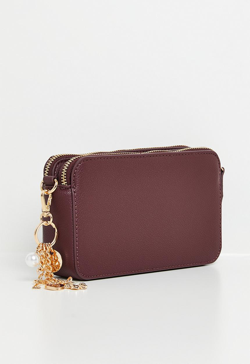 ALDO - Ggaby crossbody bag - burgundy